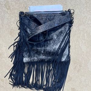 Dancing Cactus Designs Cowhide Purse